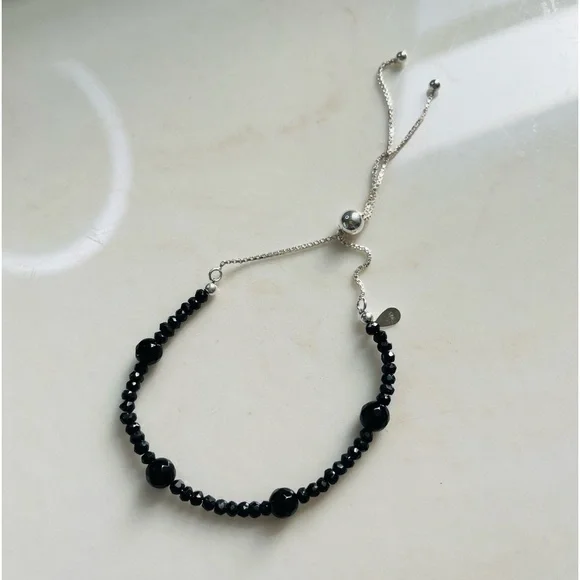 Natural Black Onyx 2 Bracelets - Picture 8 of 9